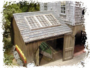 Bar Mills HO Scale Charcoal Gray "Slate-style" Shingles
