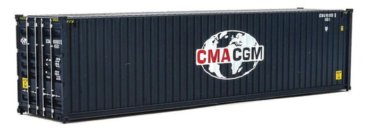 Walthers SceneMaster HO conteneur 40 pi grand volume à parois ondulées (panneaux latéraux) – CMA-CGM (949-8260)
