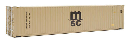 Walthers SceneMaster 45' CIMC Container - MSC (beige black)