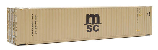 Walthers SceneMaster 45' CIMC Container - MSC (beige black)