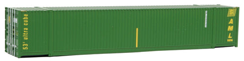 Walthers SceneMaster 53' Singamas Corrugated-Side Container - Alaska Marine Lines (green yellow)