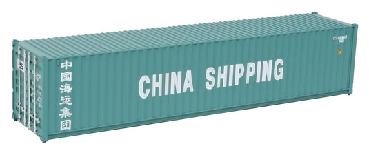 Walthers SceneMaster HO conteneur 40 pi à parois ondulées – China Shipping (949-8151)