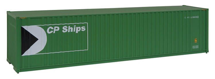 Load image into Gallery viewer, Walthers SceneMaster HO conteneur 40 pi grand volume à parois ondulées (toit plat) – CP Ships (949-8206)
