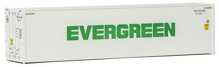 Load image into Gallery viewer, Walthers SceneMaster HO conteneur frigorifique 40 pi grand volume à parois lisses – Evergreen (949-8360)
