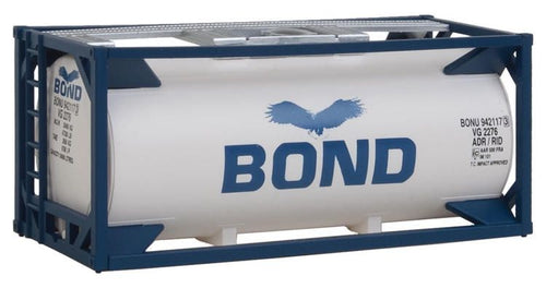 Walthers SceneMaster HO 20' Tank Container - Kit - Bond