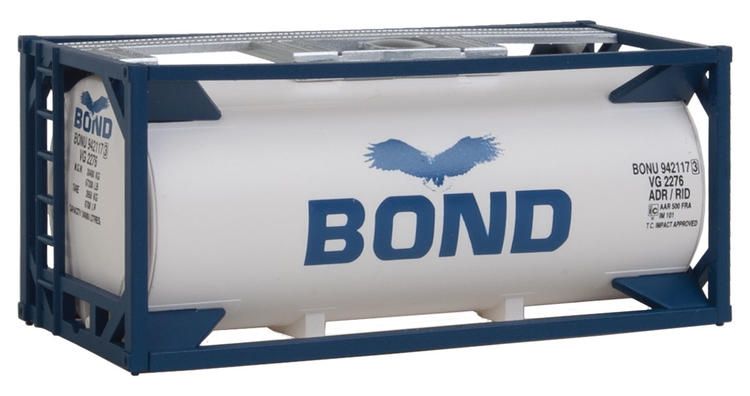 Load image into Gallery viewer, Walthers SceneMaster HO conteneur-citerne 20 pi – Bond (949-8103)
