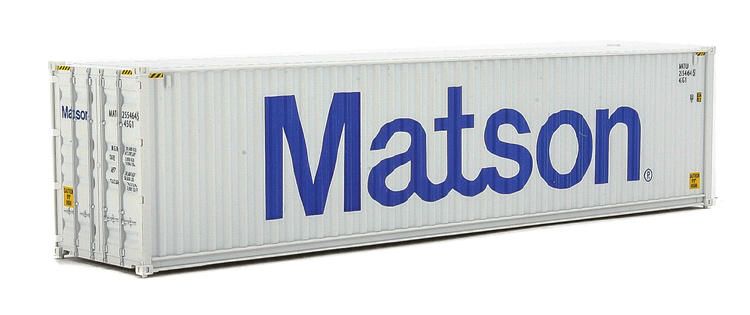 Load image into Gallery viewer, Walthers SceneMaster HO conteneur 40 pi grand volume à parois ondulées (panneaux latéraux) – Matson (949-8263)
