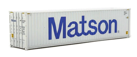 Walthers SceneMaster HO conteneur 40 pi grand volume à parois ondulées (panneaux latéraux) – Matson (949-8263)