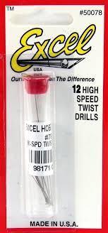 Excel Fine High-Speed Twist Drills -