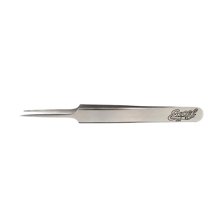 Load image into Gallery viewer, Excel Straight 4-3/4" Fine Point Tweezers
