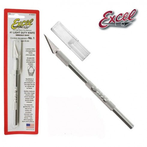 Load image into Gallery viewer, Excel K1 Round Aluminum Handle Knife - With Safety Cap
