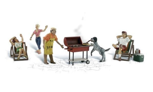 Woodland Scenics HO Backyard Barbeque - pkg(5)