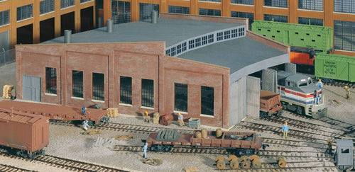 Walthers Cornerstone HO Three-Stall Roundhouse - Kit
