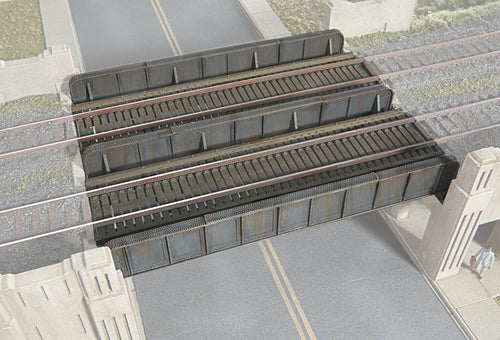 Walthers Cornerstone HO Through Plate-Girder Bridge - Kit - Build as Single- or Double-Track