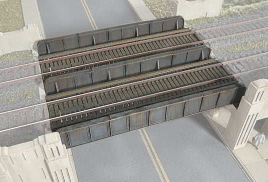 Walthers Cornerstone HO Through Plate-Girder Bridge - Kit - Build as Single- or Double-Track