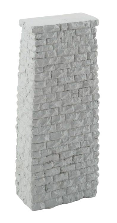 Walthers Cornerstone HO Single-Track Railroad Deck Bridge Stone Pier - Resin Casting
