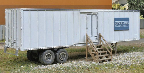 Walthers SceneMaster HO Construction Site Storage Trailer - Kit