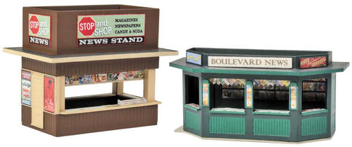 Walthers Cornerstone HO Newsstands - Kit pkg(2)