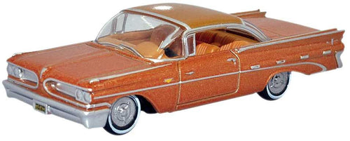 Oxford Diecast HO Pontiac Bonneville Coupe 1959 Canyon Copper Metallic