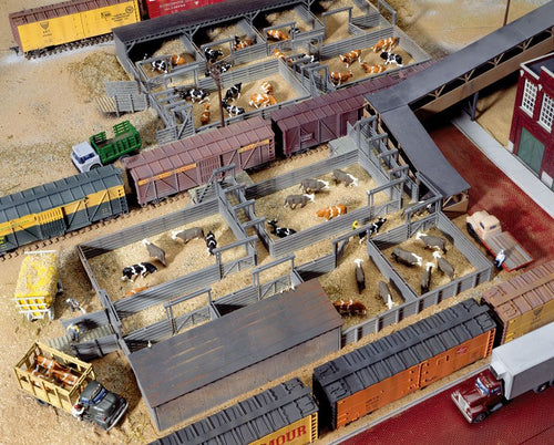 Walthers Cornerstone HO Stock Yards - 2 Pens - Kit