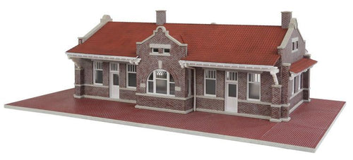 Walthers Cornerstone HO Brick Mission-Style Santa Fe Depot - Kit