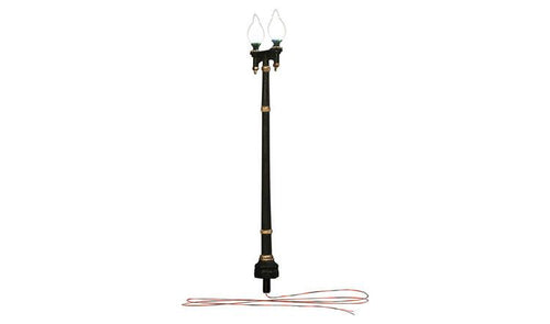 Woodland Scenics Just Plug HO Street Lights Double Lamp Post pkg(3)