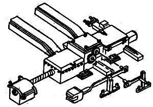 Details West HO Switch Motor & Tie Mount