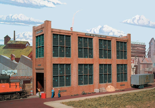 Walthers Cornerstone HO Shop Building No.1 Background Building - Kit