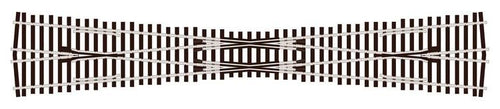 Peco HO Code 83 Streamline #6 Unifrog Diamond Crossing - Nickel Silver