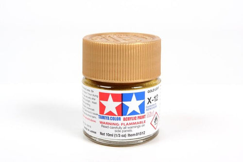 Tamiya Paint X12 Gloss Gold Leaf 10ml.