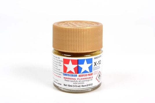Tamiya Paint X12 Gloss Gold Leaf 10ml.