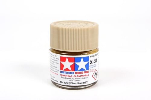Tamiya Paint X31 Gloss Titanium Gold 10ml.