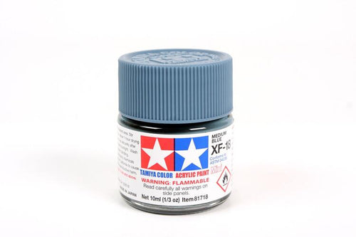 Tamiya Paint XF18 Flat Medium Blue 10ml.