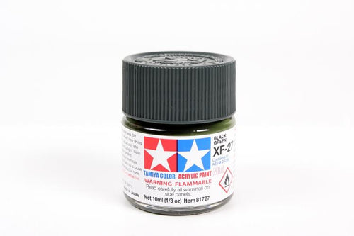 Tamiya Paint XF27 Flat Black Green 10ml.