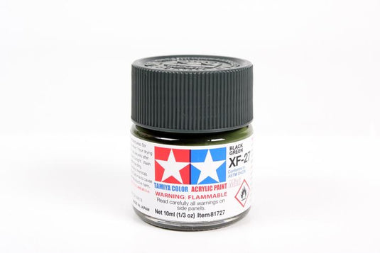 Tamiya Paint XF27 Flat Black Green 10ml.