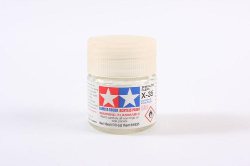 Tamiya Paint X35 Semi Gloss Clear 10ml.