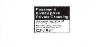 Load image into Gallery viewer, Signalisation C&amp;G HO – Panneau CN de passage à niveau – Privé (CN-109)

