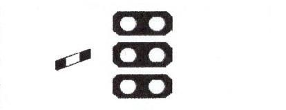 Signalisation C&G HO – Panneau CN de chasse-neige – Triple, À gauche (CN-131)