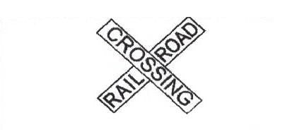 Chargez l'image dans la visionneuse de la galerie, Signalisation C&amp;G HO – Croix « Railroad Crossing » – Poteau bois traité (vert) (UR-102)

