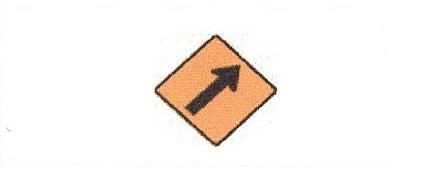 Load image into Gallery viewer, Signalisation C&amp;G HO – Panneau de déviation – À droite (flèche) (T-120-D)

