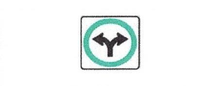 Signalisation C&G HO – Panneau d'obligation de direction – À gauche ou à droite (P-110-4)