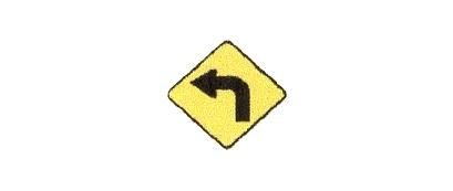 Signalisation C&G HO – Panneau de virage – À gauche, 90 degrés (D-110-1-G)
