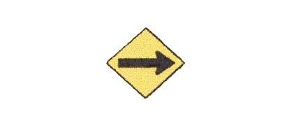 Signalisation C&G HO – Panneau de direction – À droite (D-130-1-D)
