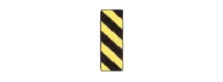 Signalisation C&G HO – Balise à chevrons – Chevron simple à droite (D-290-D)