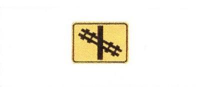 Signalisation C&G HO – Signal avancé de passage à niveau – Passage à niveau, à gauche (B-30-G)