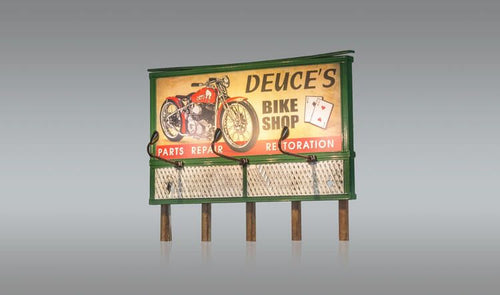 Woodland Scenics Just Plug HO Lighted Billboard - Deuce's Bike Shop