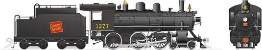 Rapido Trains HO 4-6-0 Steam - w/DCC & Sound - CNR H-6-g (Tilted Wafer) : #1377