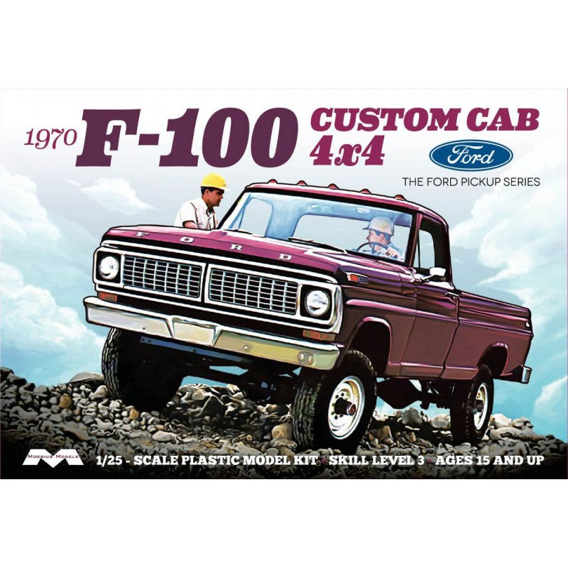 Chargez l'image dans la visionneuse de la galerie, Moebius 1/25 1970 Ford F-100 Custom Cab 4x4
