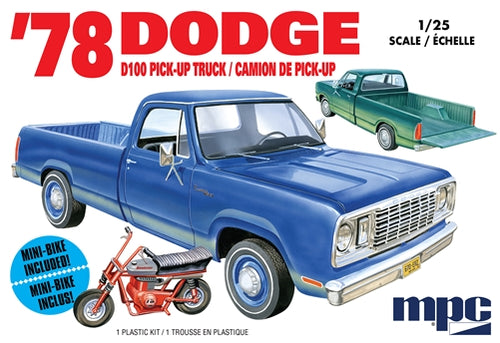 MPC 1/25 1978 Dodge D100 Custom Pickup 2T