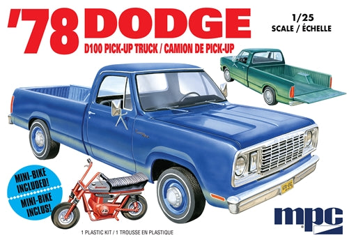 MPC 1/25 1978 Dodge D100 Custom Pickup 2T